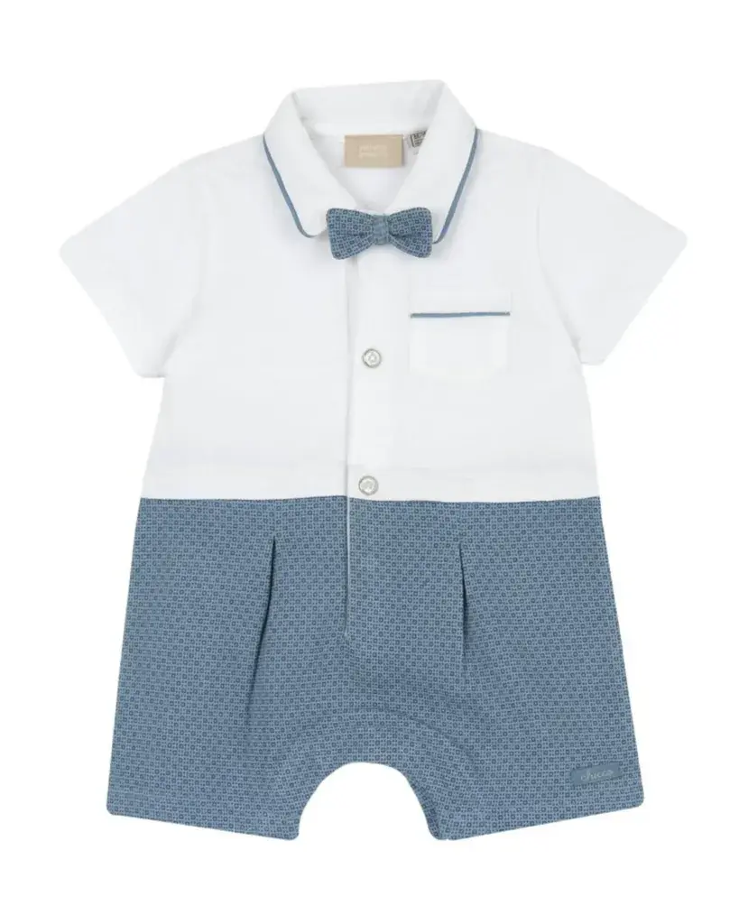 Chicco Kombinezon za bebe Gentleman, Bijelo-plavi