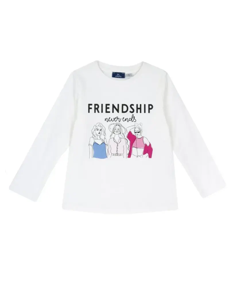 Chicco Majica dugih rukava za djevojčice, Bijela