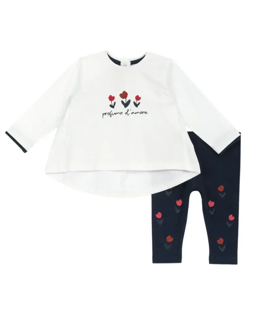 Chicco Set za bebe Flower Dream, Bijelo-crni