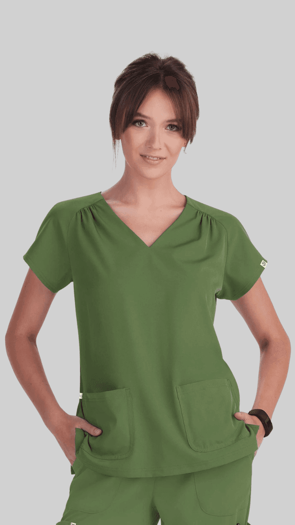 MyMedicalHouse Ženska bluza Meadow, Maslinasto-zelena