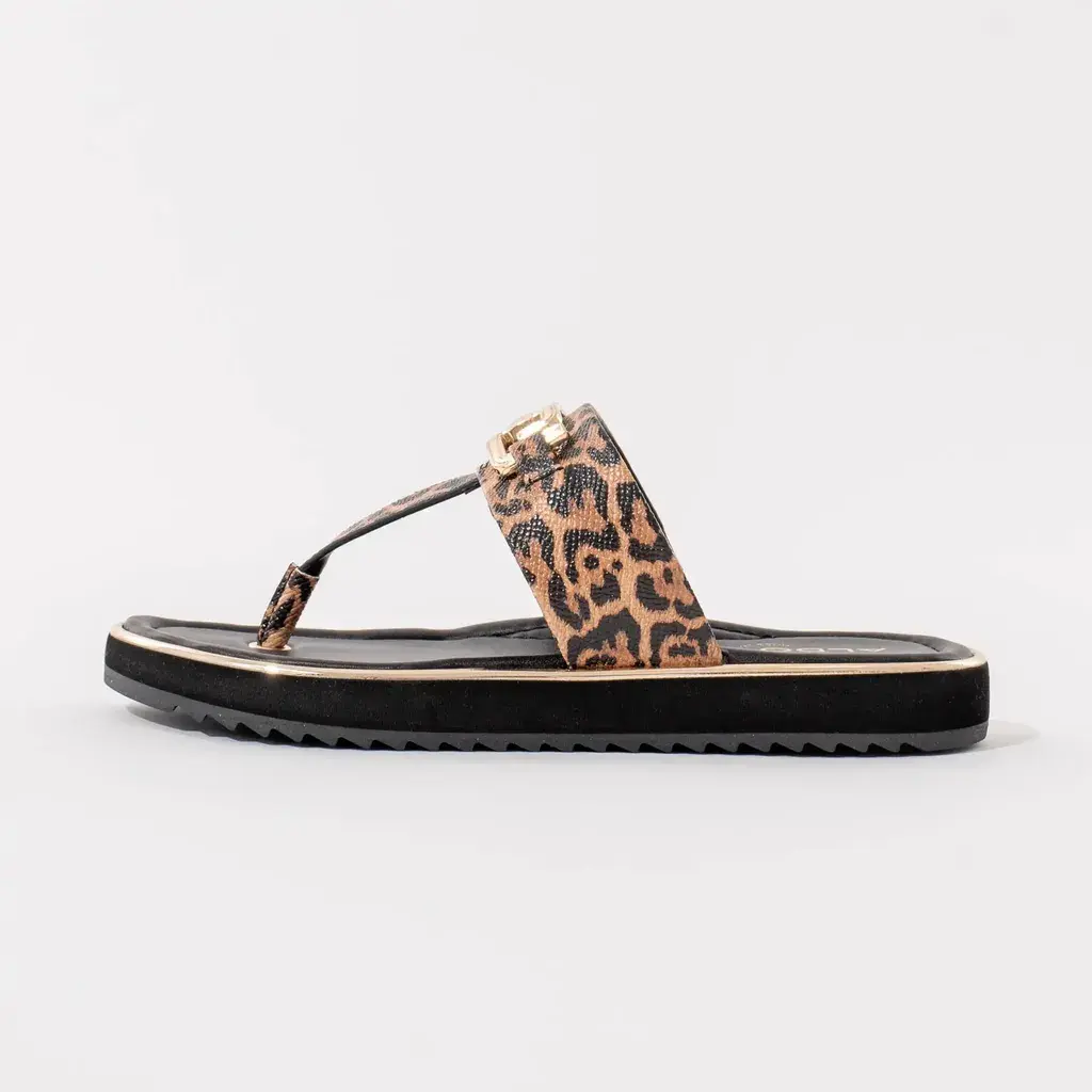 Aldo Ženske  japanke Leopard, Crno-bež