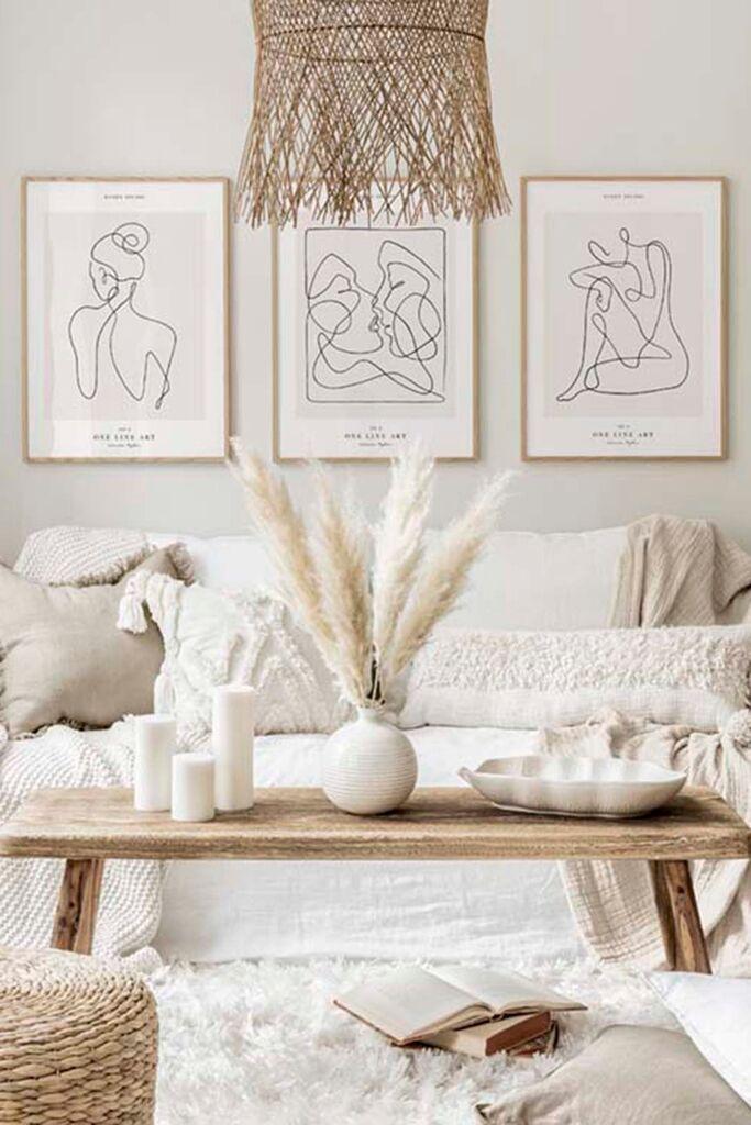 Wallity Dekorativna slika Artcerceve13, 33x48cm, 3 dijela