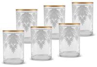 Karaca Čaša za kavu Deep Side Gold 153.03.08.4437, 6 komada, Providni