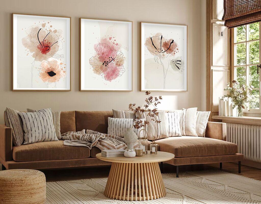 Wallity Dekorativna slika Huhu205, 20x30cm, 3 dijela