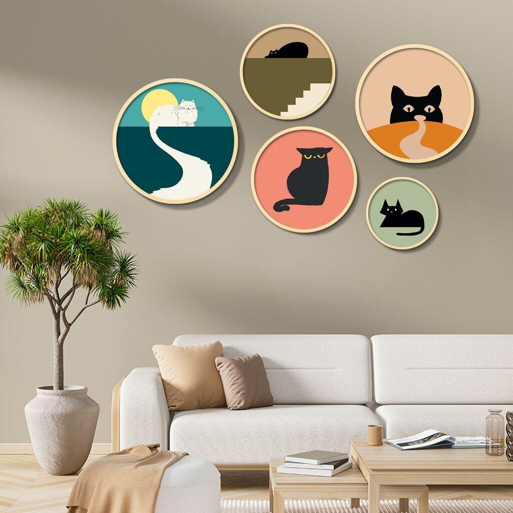 Wallity Dekorativna slika Yats-13, 43,5x43,5cm, 5 dijelova