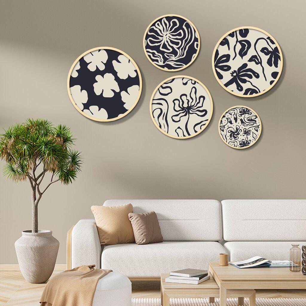 Wallity Dekorativna slika Yats-05, 43,5x43,5 cm, 5 dijelova