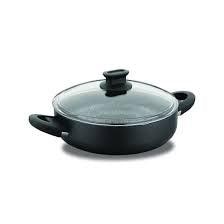 Korkmaz Niska tepsija Lina A2878, Aluminijum, Glazirani poklopac, 26x7.5, Crna