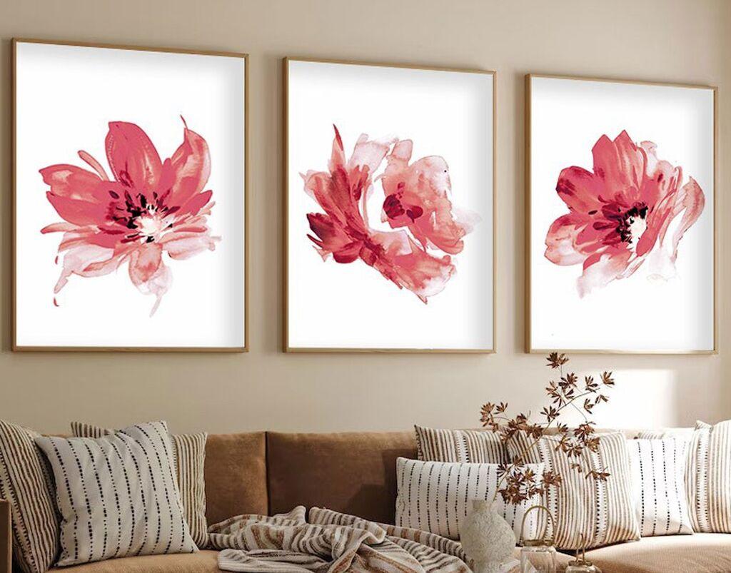 Wallity Dekorativna slika Huhu216, 35x50cm, 3 dijela