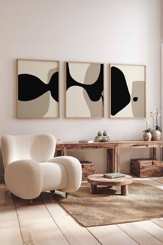 Wallity Dekorativna slika Artsycllct35, 33x48cm, 3 dijela