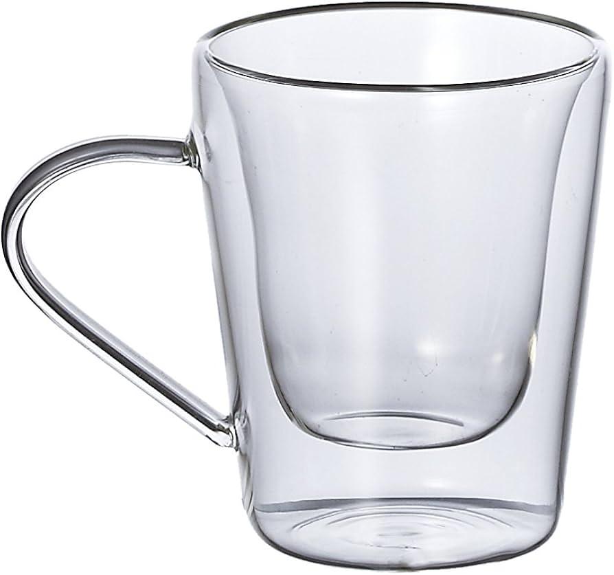 Milleryit Set dvije šalice Moccaccino 0035673, 100ml, Borosilikatno staklo, Providne