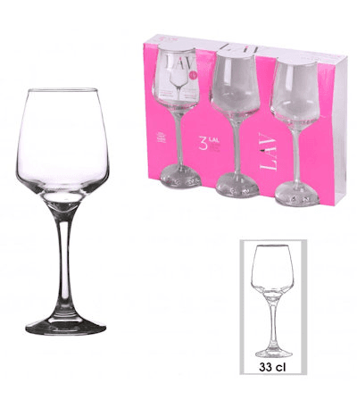 Milleryt Piramit stakleni pehal LAL 569, 3/1, Providni