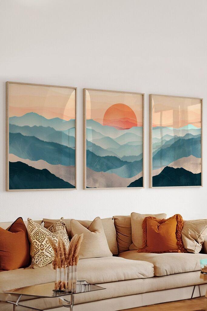 Wallity Dekorativna slika 3Dartsohoset132, 33x48cm, 3 dijela