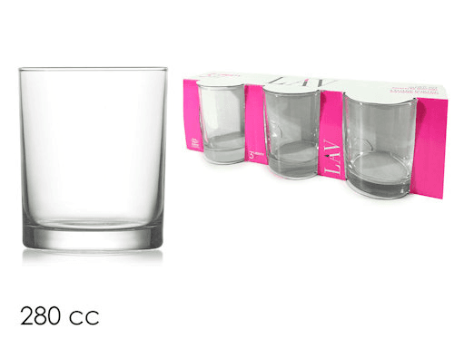 Milleryt Staklena čaša LBR 316A, 3/1, Providna