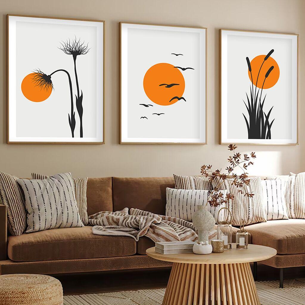 Wallity Dekorativna slika Huhu228, 50x35cm, 3 dijela