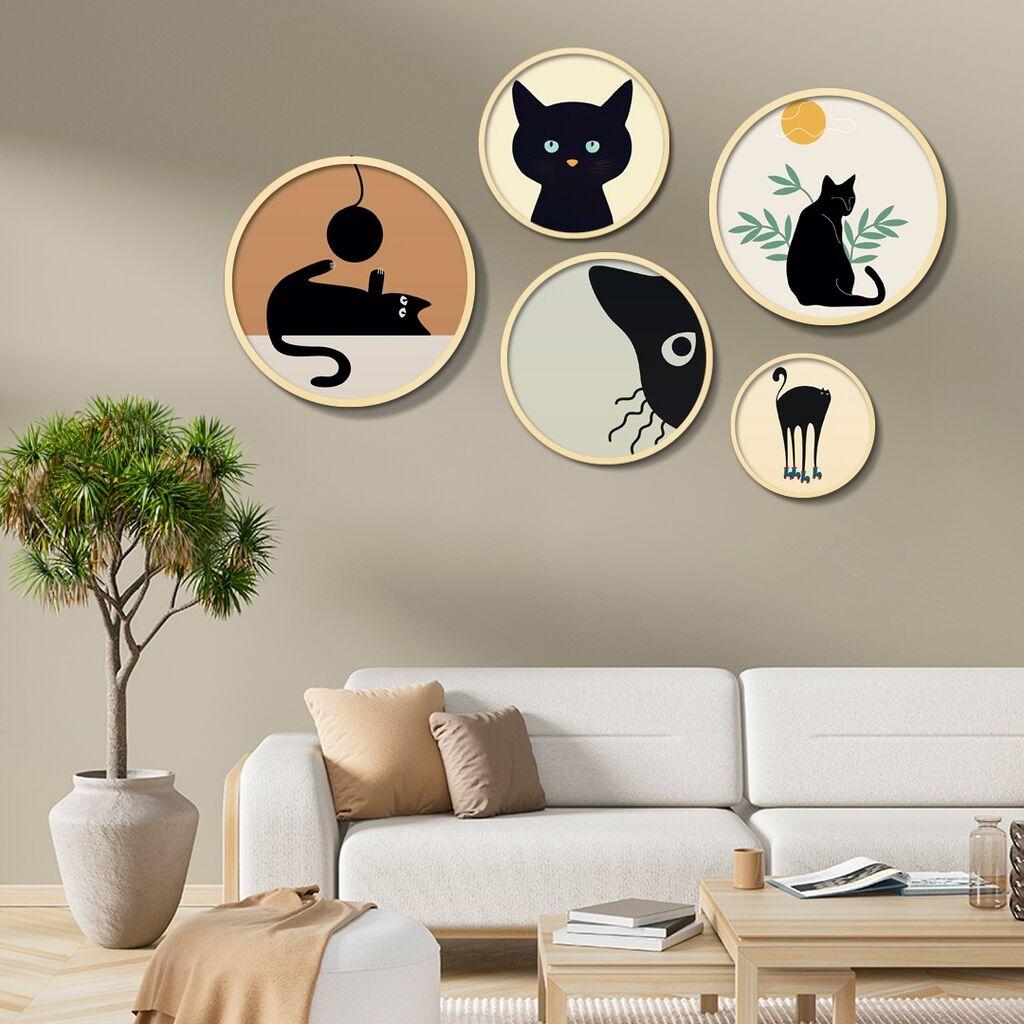 Wallity Dekorativna slika Yats-07, 43,5x43,5 cm, 5 dijelova