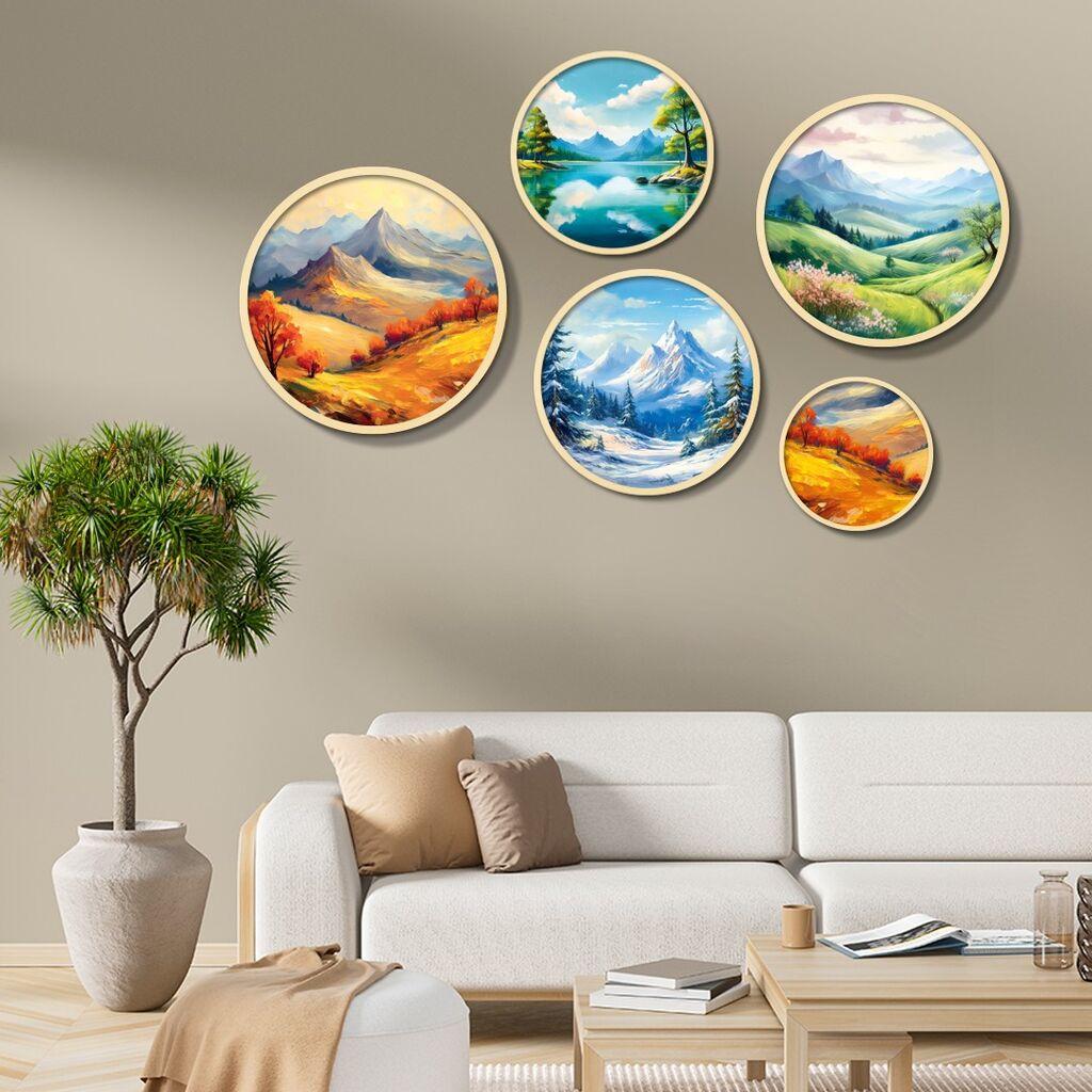 Wallity Dekorativna slika Yats-26, 43,5x43,5cm, 5 dijelova