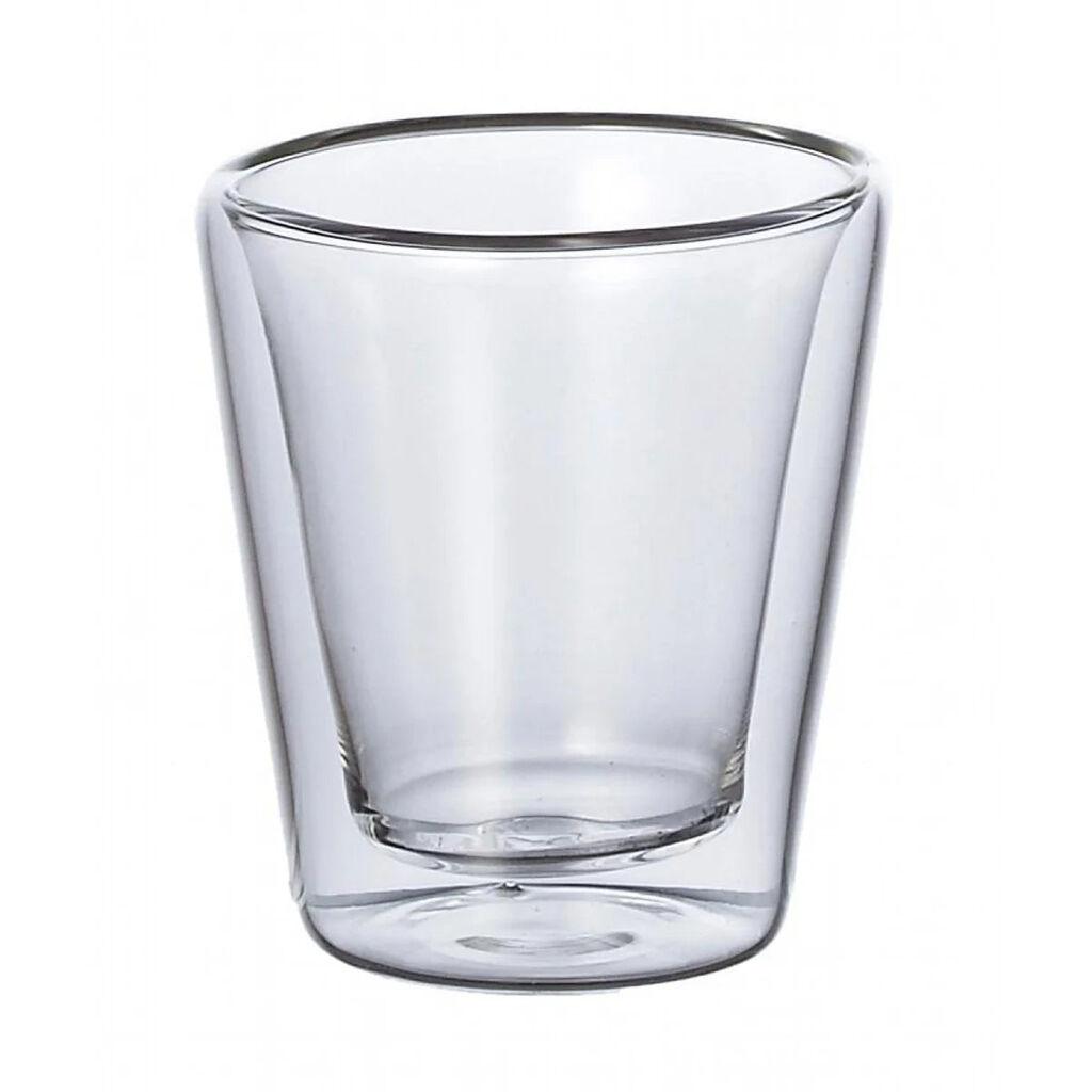 Milleryit Set dvije šalice Caffeino, Dvostruka stijena, 90ml, Borosilikatno staklo, Providne