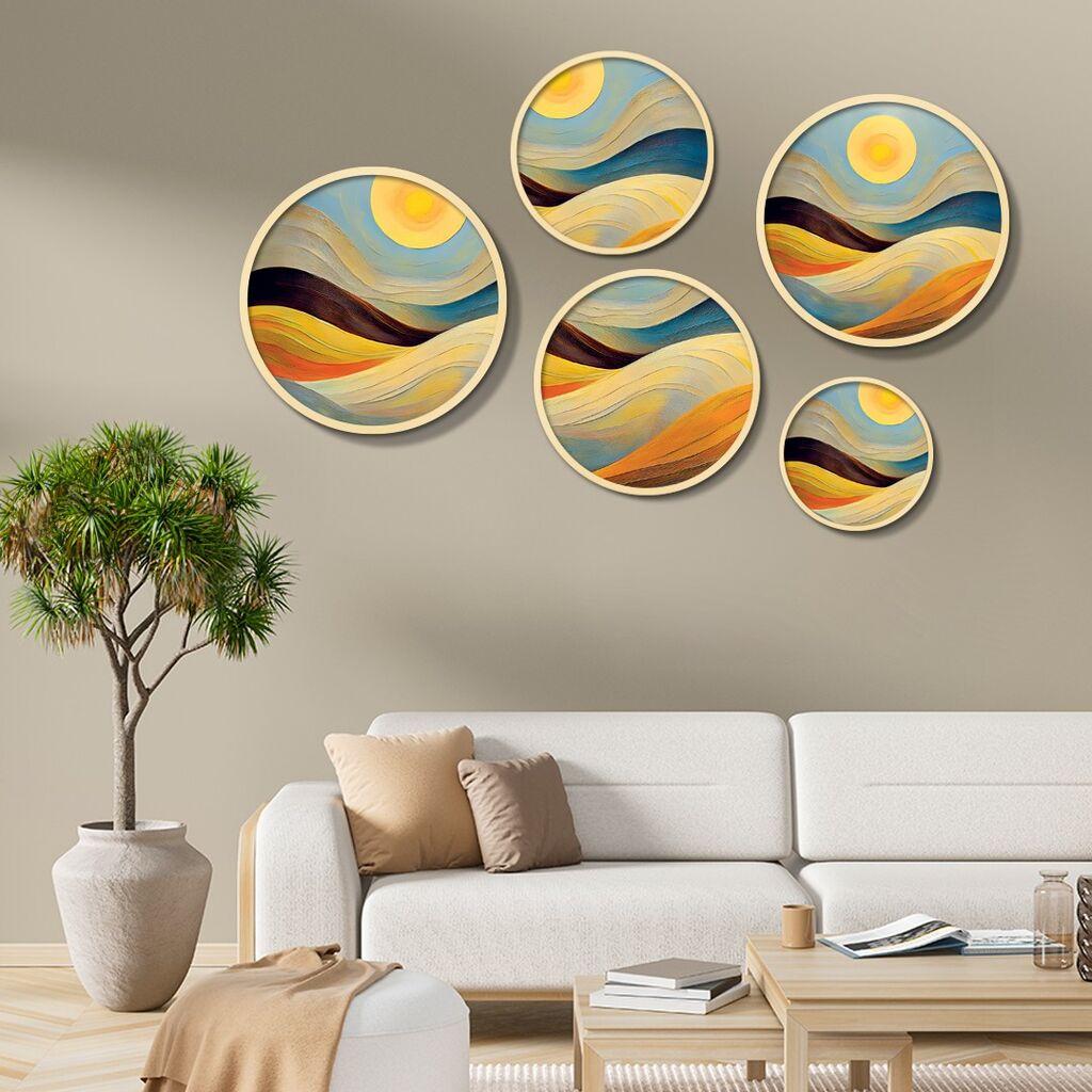 Wallity Dekorativna slika Yats-18, 43,5x43,5cm, 5 dijelova