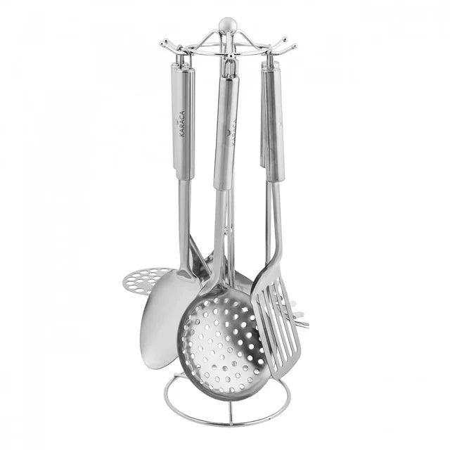 Karaca Set kuhinjskih pomagala Marelica Chef, Čelik, 7 komada, Sivi
