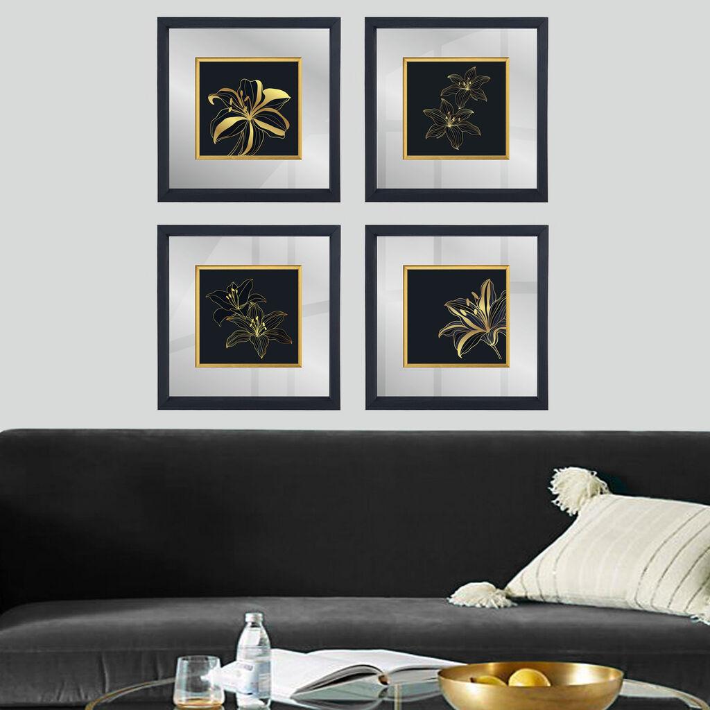 Wallity Dekorativna slika CAM1915144324, 32x32cm, 4 dijela