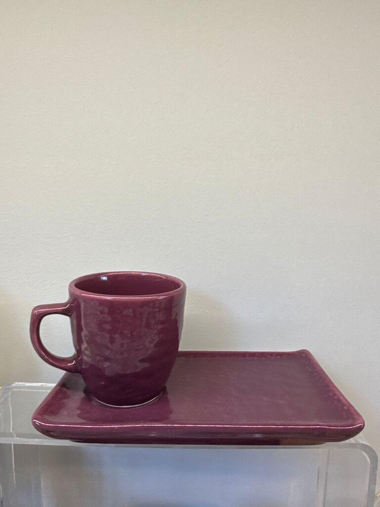 Milleryt Keramički servis za kavu, 4 komada, Ljubičasto