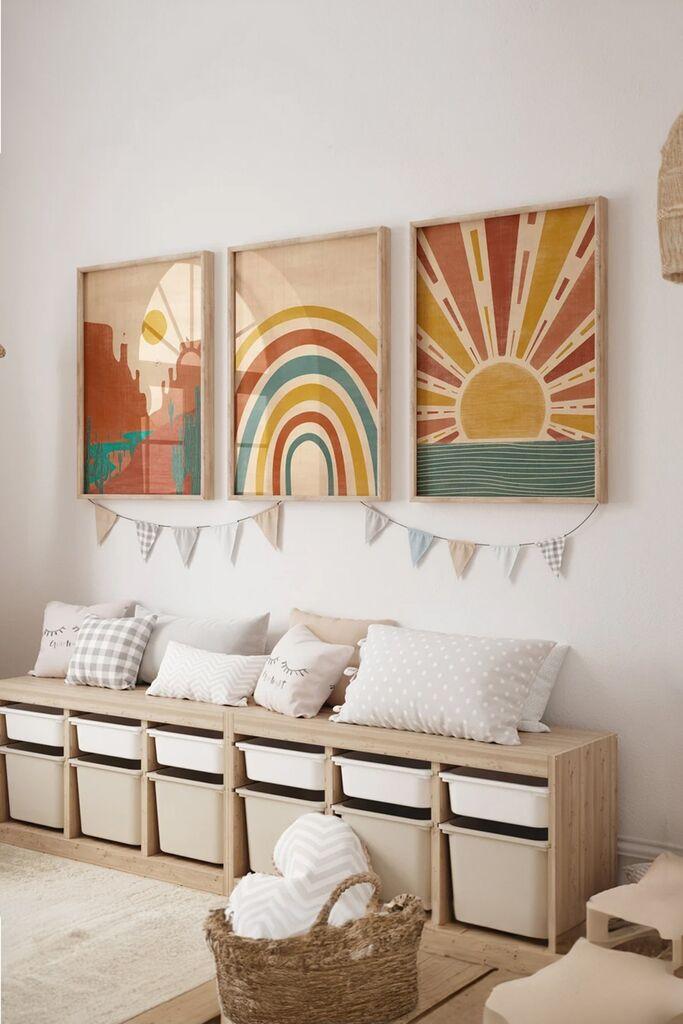 Wallity Dekorativna slika 3Dartsohoset8, 33x48cm, 3 dijela