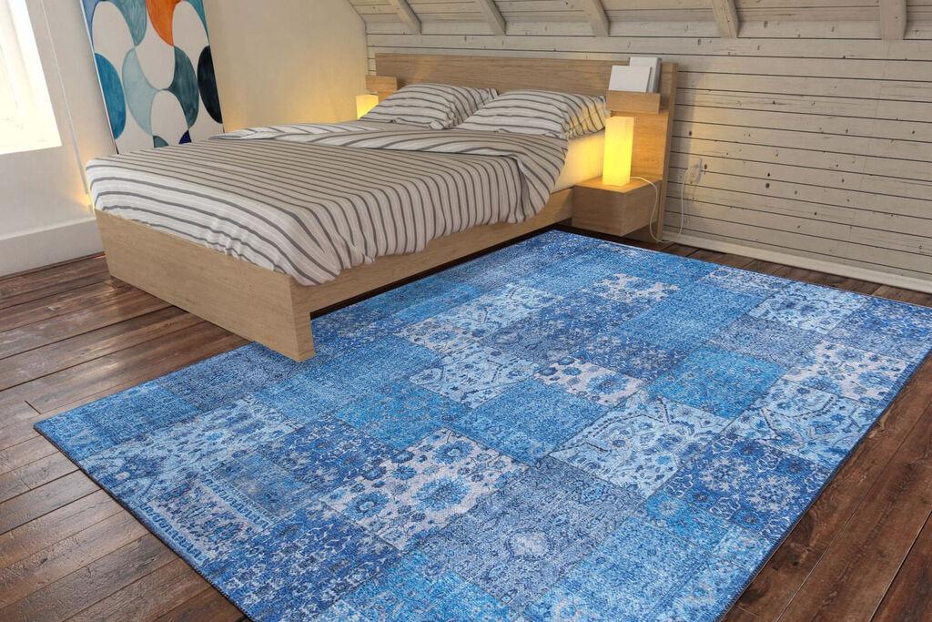 Conceptum Hypnose tepih Jazz Chenille 325, 75x150cm, plavi