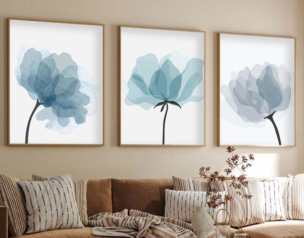 Wallity Dekorativna slika Huhu206, 35x50cm, 3 dijela