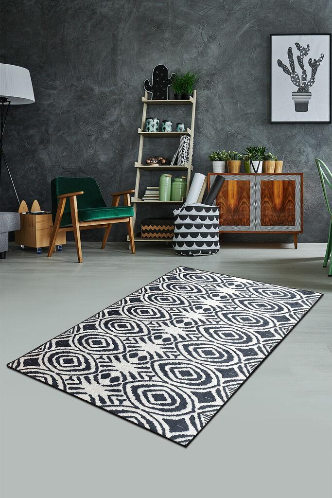 Conceptum Hypnose tepih Blome, 80x150cm, crni