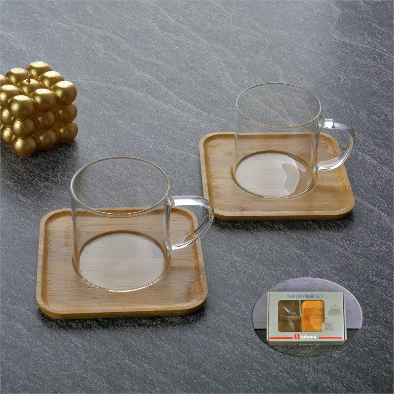 Milleryt Šoljice staklene Tohana THN99049, 2 komada