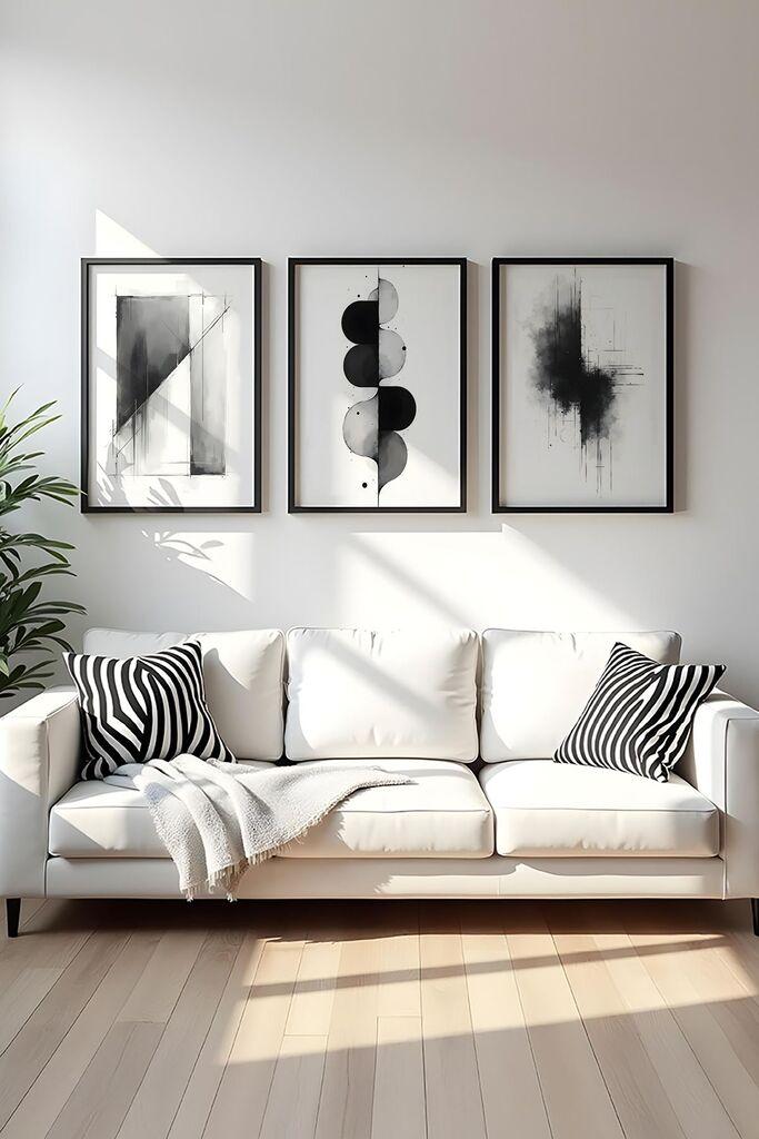 Wallity Dekorativna slika Huhu433, 50x70cm, 3 dijela