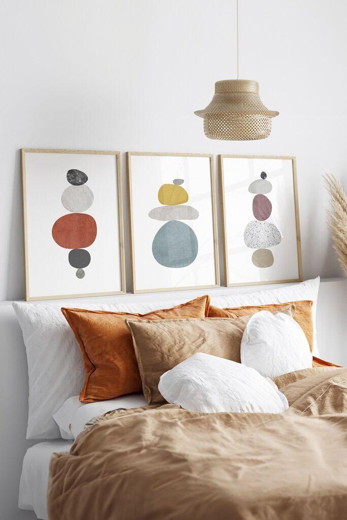 Wallity Dekorativna slika Artsycllct42, 33x48cm, 3 dijela