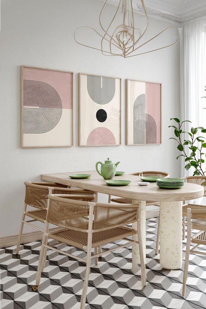 Wallity Dekorativna slika 3Dartsohoset9, 33x48cm, 3 dijela