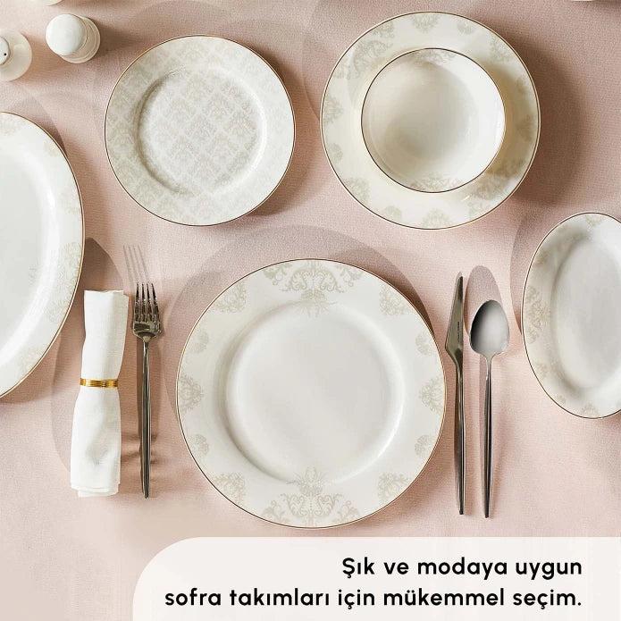 Karaca Servis za ručavanje Siena 153.03.07.8023, 56 komada, Bijeli