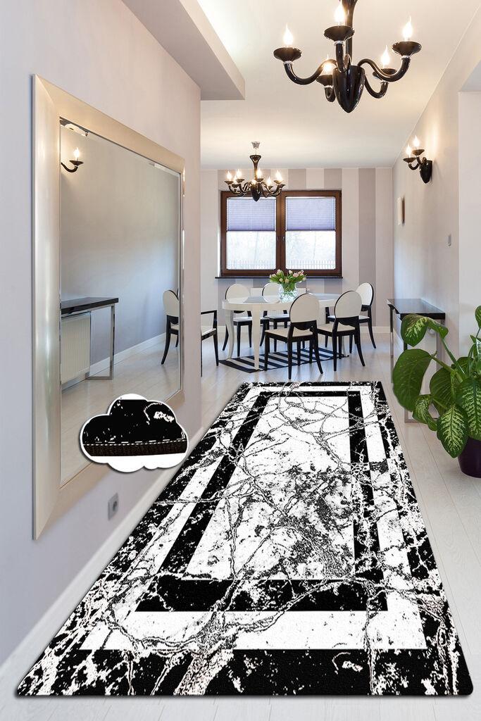 Conceptum Hypnose Carpet Marmor, 80x300cm, crno-bijeli