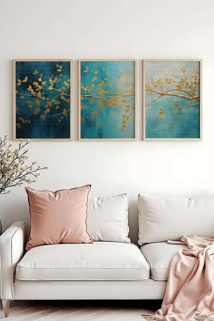 Wallity Dekorativna slika Huhu485, 35x50cm, 3 dijela