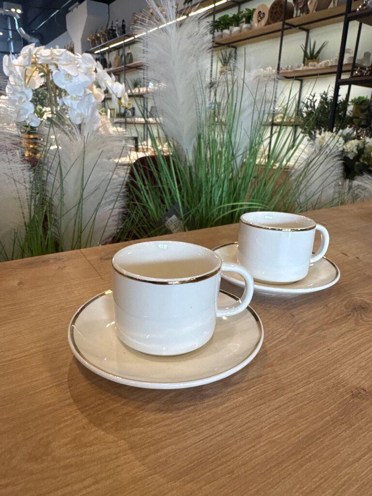 Milleryt Set šoljica BYZ-041 New Bone Kos-17341, 100ml, 6 komada, Bijela