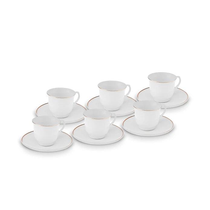 Karaca Šoljice za kafu za 6 osoba Seraf, 90ml, Bijele