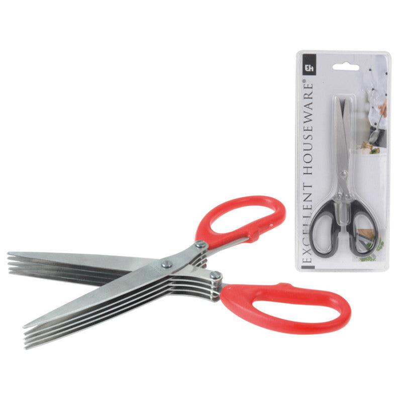 Millerykop Makaze sa 5 oštrica DR6000280, Crvene