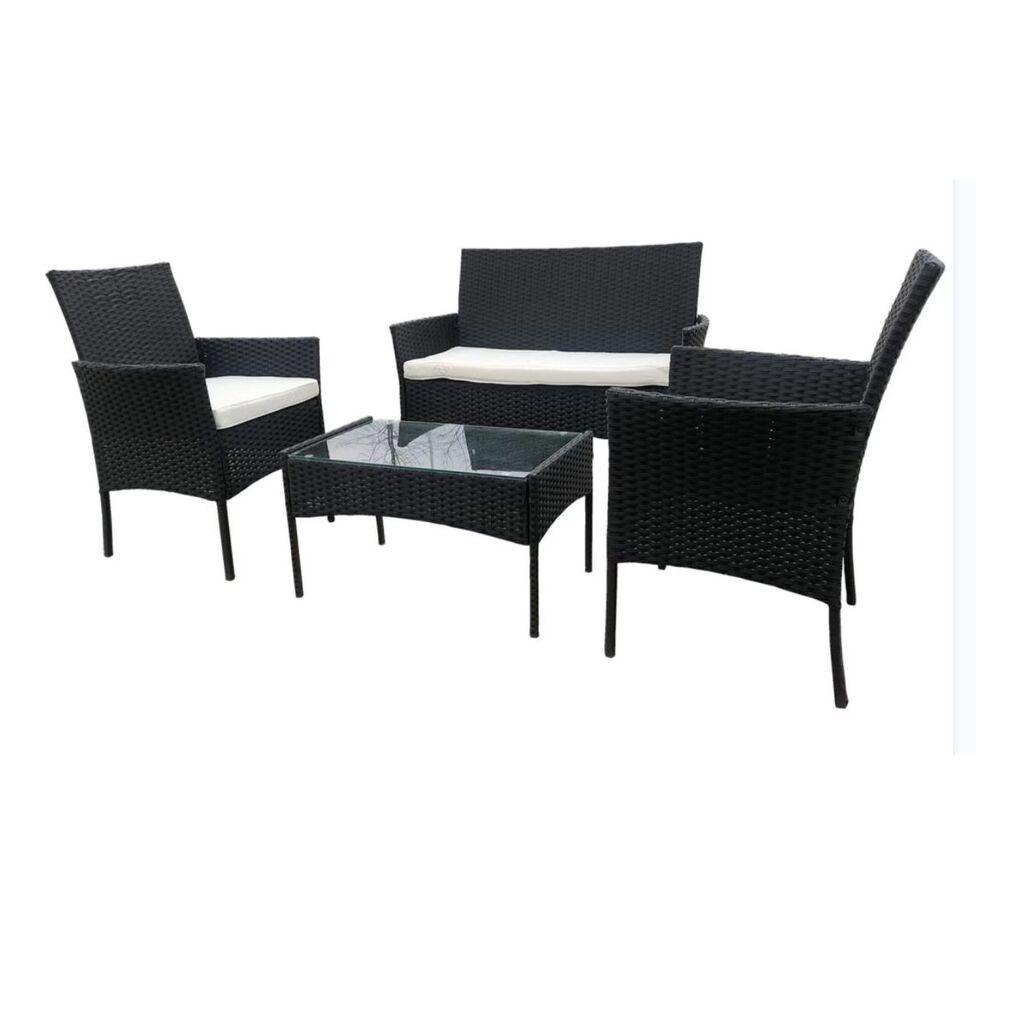Vrtni set stolova i stolica, Crna