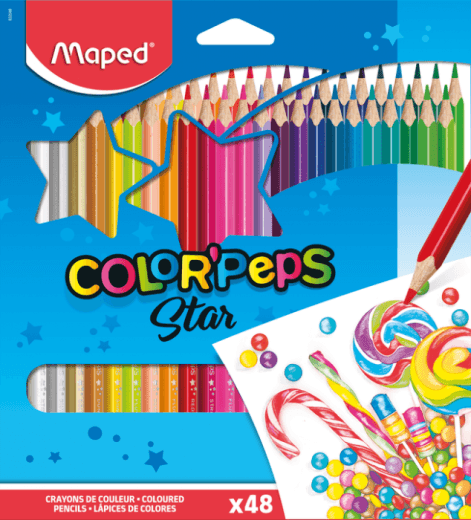 MAPED Bojice drvene 48/1 COLOR PEPS FC