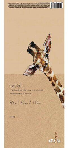 EUROCOM Creative Sketchbook kraft A5  60L 110g