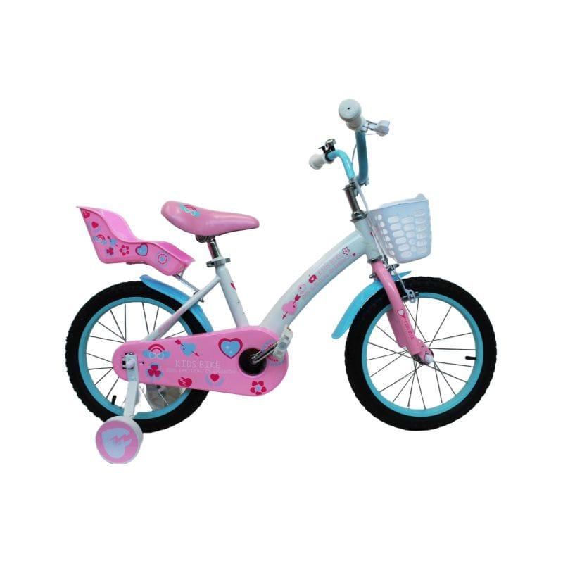 Kids ride Bicikl za djevojčice 26629/KB005, 16 inch, Roze-bijeli