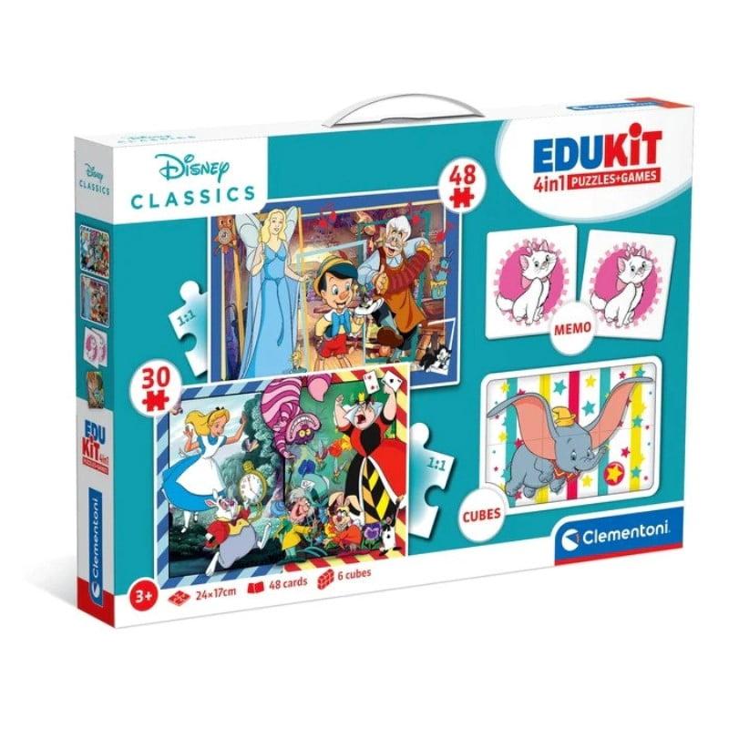 Clementoni Puzzle Edukit 4 u 1 Disney CL18290