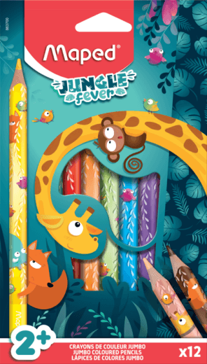 MAPED Bojice drvene 12/1 JUMBO JUNGLE