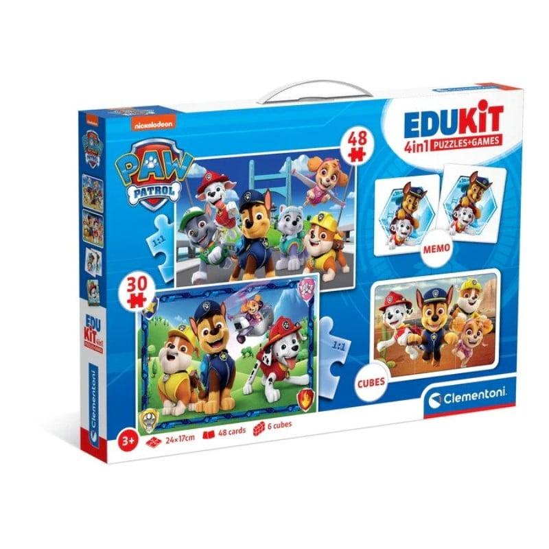 Clementoni Puzzle Edukit 4 u 1 Paw Patrol CL18291