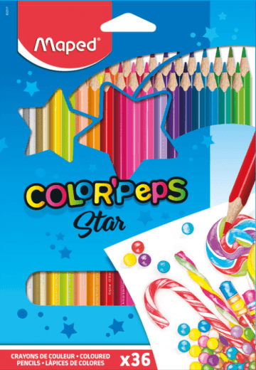 MAPED Bojice drvene 36/1 COLOR PEPS FC