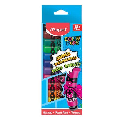 MAPED Tempera 12x12 ml karton blister