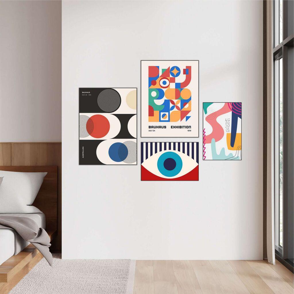 Wallity slika Mdf-00133, 62x85 cm, 4 dijela