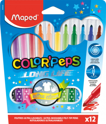 MAPED Flomasteri 12/1 COLOR PEPS LM